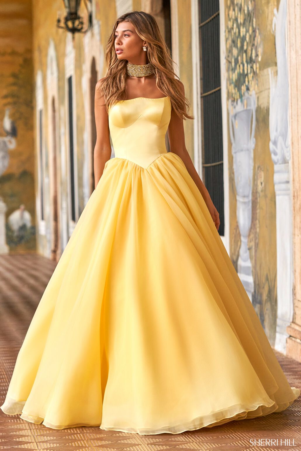 Yellow Shrug Dress – Estie Couture